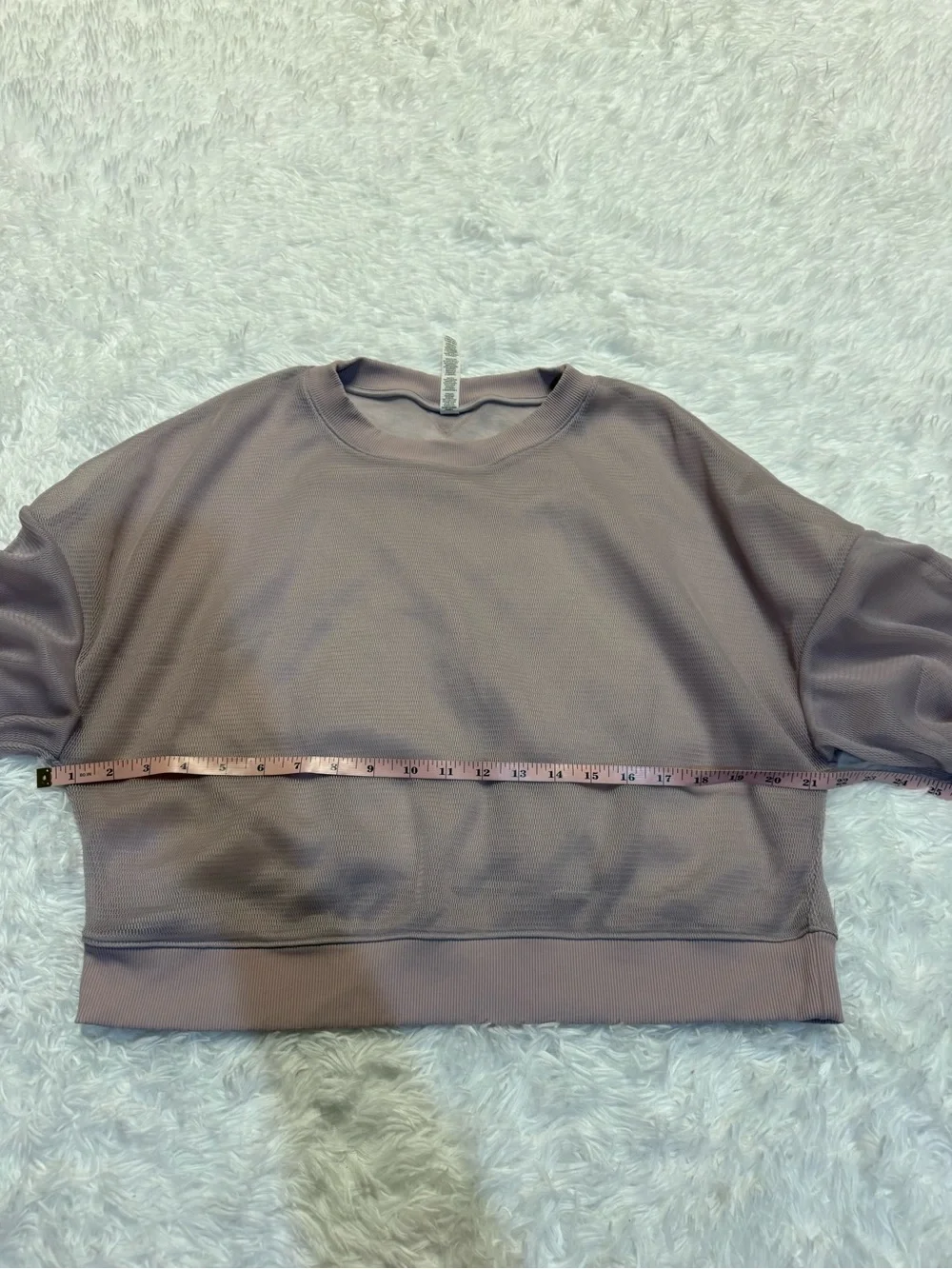 ALO YOGA LAVENDER CLOUD ROW LONG SLEEVE
